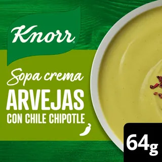 Sopa Crema Knorr Arvejas con Chile Chipotle 64 g