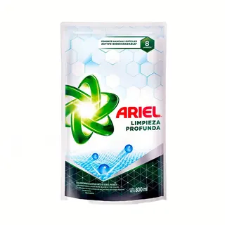 Jabón Líquido para Ropa Ariel Limpieza Profunda 800 ml