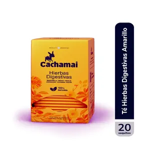 Té de Hierbas Digestivas Cachamai Amarillo 20 Saquitos
