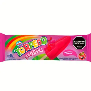 Helado de Agua Torpedo Limón y Frutilla Slime 54 g