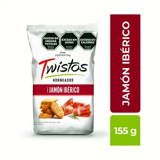 Mini Tostadas Twistos Jamón Ibérico 155 g