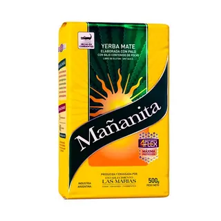 Yerba Mate Mañanita Bajo en Polvo 500 g