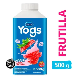 Yogur Bebible Yogs Entero Frutilla 500 g