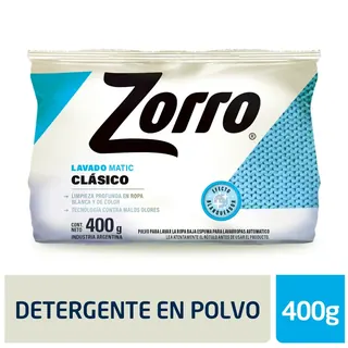 Jabón en Polvo Zorro Clásico 400 g