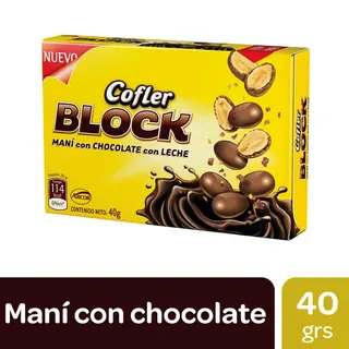 Maní con Chocolate Cofler Block 40 g