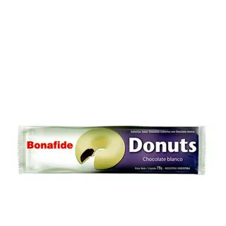 Galletitas Donuts Bañadas en Chocolate Blanco 78 g