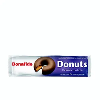 Galletitas Donuts Bañadas en Chocolate con Leche 78 g