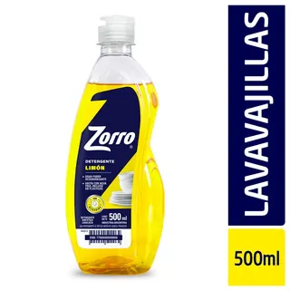 Detergente Zorro Limón 500 ml
