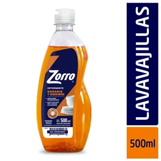Detergente Zorro Naranja y Jengibre 500 ml