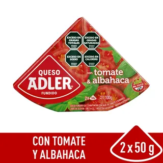 Queso Untable Adler Tomate y Albahaca 100 g