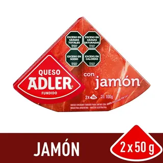 Queso Untable Adler Jamón 100 g