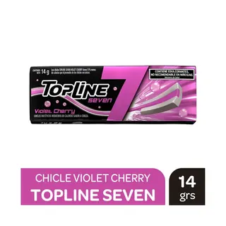 Chicle Topline Seven Violet Cherry 14 g