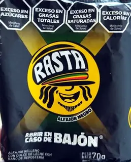 Alfajor Rasta Negro 70 g