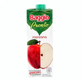 Jugo Baggio Pronto Manzana Roja 1 L