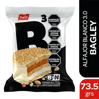 Alfajor B&N Triple Chocolate Blanco 73 g