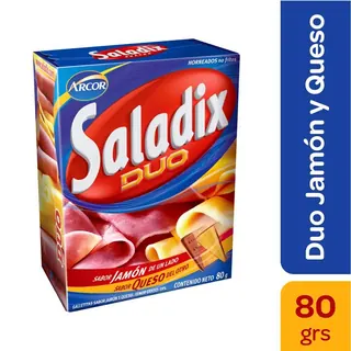 Galletitas Saladix Dúo Jamón y Queso 100 g