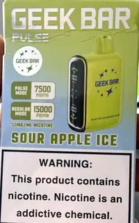 Vape Geek Bar Pulse Sour Apple Ice 15000 Puffs