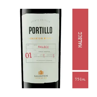 Vino Tinto Malbec Portillo 750 ml