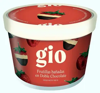 Frutillas Gio Bañadas en Doble Chocolate 150 g