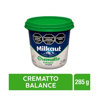 Queso Untable Milkaut Crematto Balance 285 g