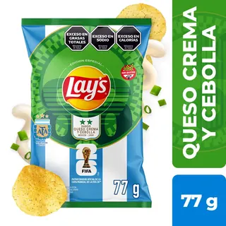 Papas Fritas Lays Sabor Queso y Cebolla 77 g