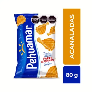 Papas Fritas Pehuamar Acanaladas 80 g