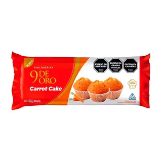 Mini Muffins 9 de Oro Carrot Cake 150 g