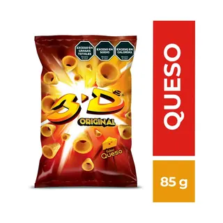 Tubitos 3D Mega Queso 85 g