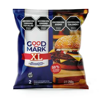 Medallón de Carne Vacuna Good Mark XL x 2 Unidades 250 g