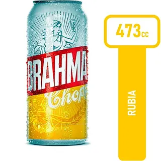 Cerveza Rubia Brahma Lata 473 ml