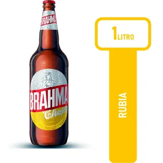 Cerveza Rubia Brahma Botella 1 L