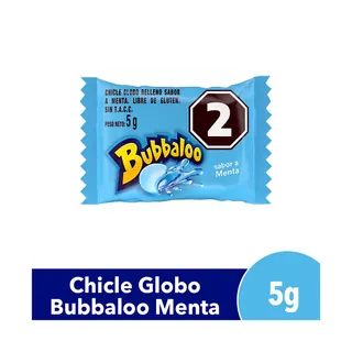 Chicle Bubbaloo Menta 5 g