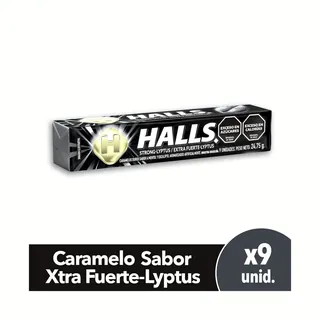 Caramelos Halls Menta Extra Fuerte 9 Unidades