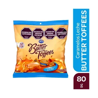 Caramelos Butter Toffees Rellenos de Dulce de Leche 80 g