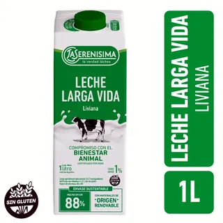Leche La Serenísima Liviana Descremada 1% 1 L