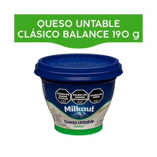 Queso Untable Milkaut Tradicional Light 190 g