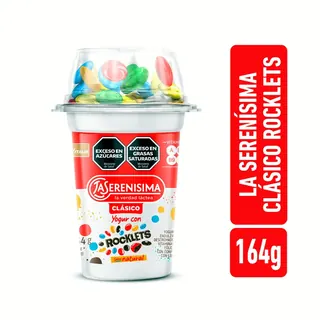 Yogur La Serenísima Clásico con Rocklets 164 g