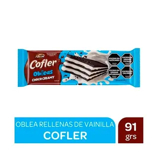 Galletitas Cofler Chococream Rellenas de Vainilla 91 g