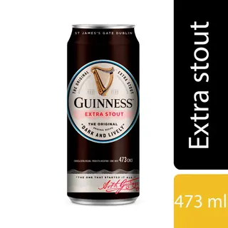 Cerveza Guinness Extra Stout 473 ml