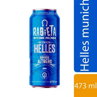 Cerveza Rabieta Helles Munich Lata 473 ml