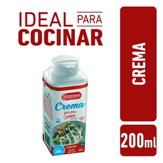 Crema de Leche La Serenísima para Cocinar 200 cc