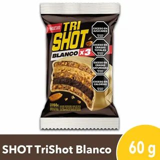 Alfajor Shot Triple Blanco 60 g