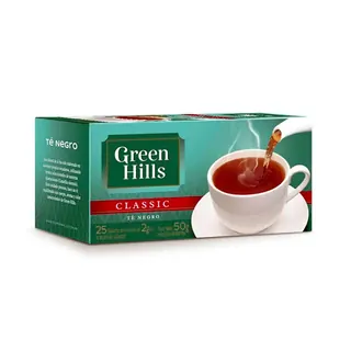 Té Negro Green Hills Clásico 25 Saquitos