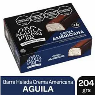 Barritas Heladas Águila Crema Americana 6 Unidades