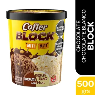 Helado Cofler Dúo Miti Miti Block Pote 500 g