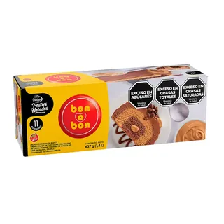 Postre Helado Bon o Bon Dulce de Leche, Americana y Chocolate 637 g