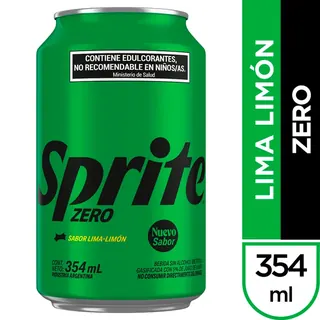 Gaseosa Sprite Zero Lima-Limón en Lata 354 ml