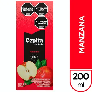 Jugo Cepita del Valle Manzana 200 ml