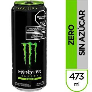 Bebida Energizante Monster Energy Zero 473 ml