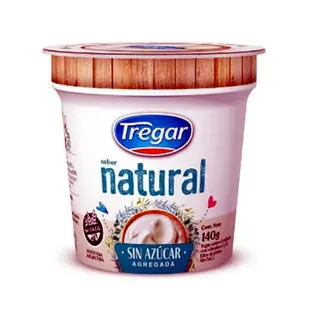 Yogur Tregar Entero Natural sin Azúcar 140 g